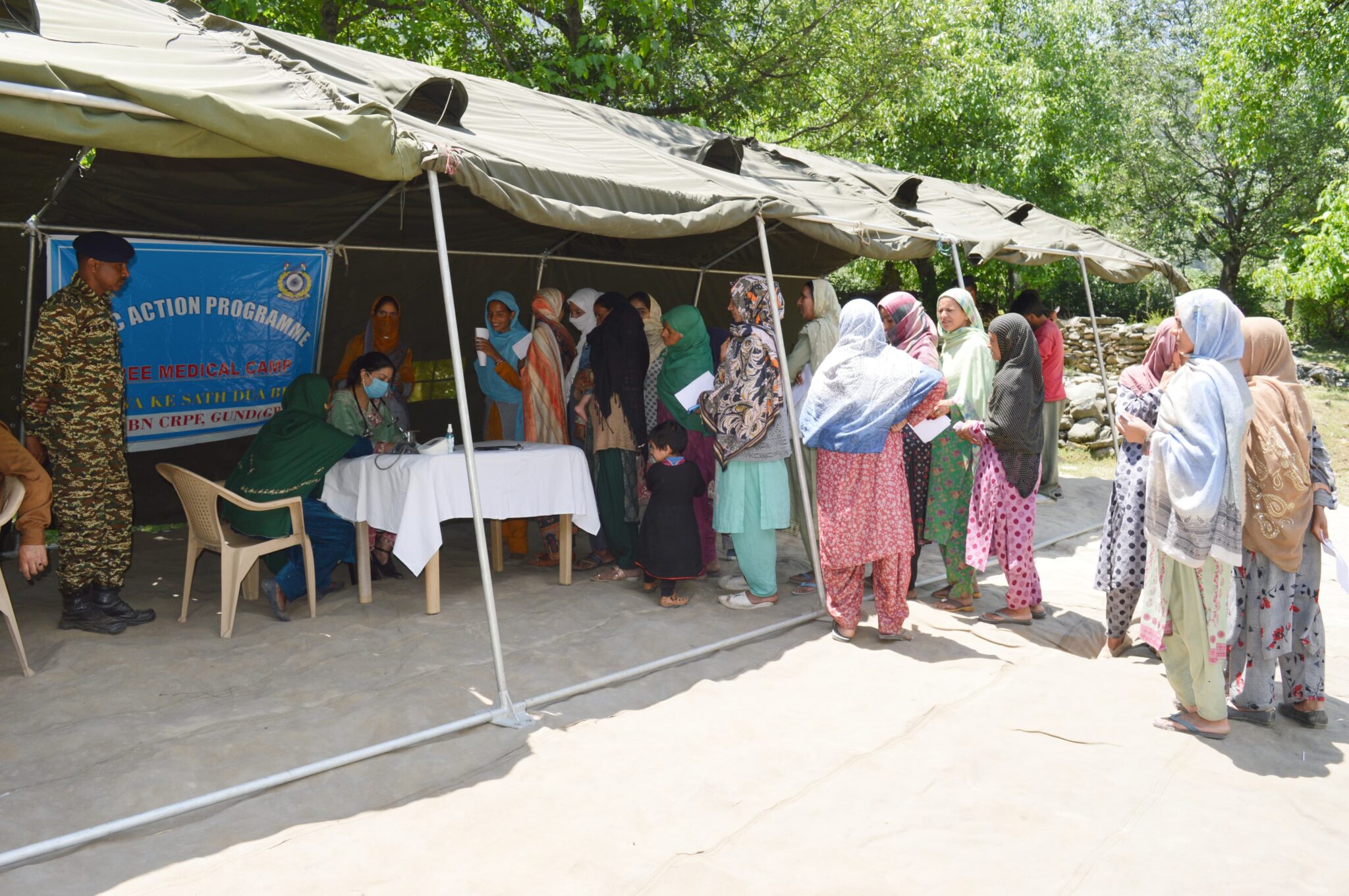 118BN CRPF organised free Medical Camp at Ramwari Gund