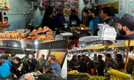 Civil administration along with Ganderbal Police conducts market checking in Subdivision Kangan.