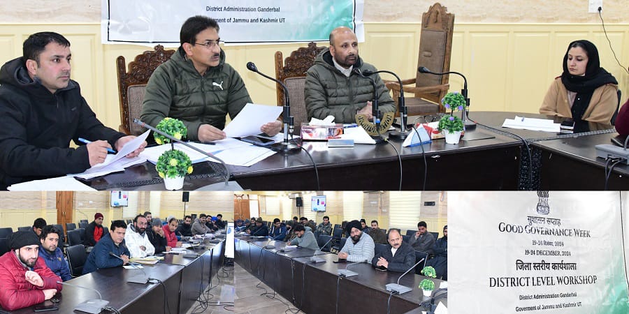 Prashasan Gaon Ki Ore: Public grievance redressal in JK-Samdhan, CPGRAMS Portals reviewed at Ganderbal