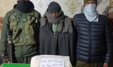 Sopore Police arrested one drug peddler and recovered Contraband Substances from his possession