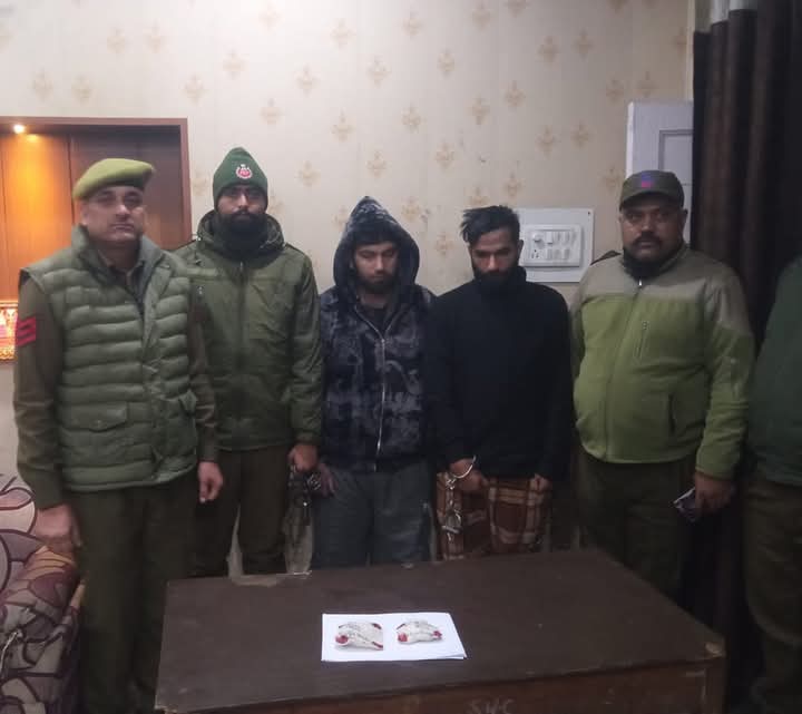 Police Post Nehru Market arrest two drug peddlers, 30 grams of Heroin like substance (Chitta) recovered