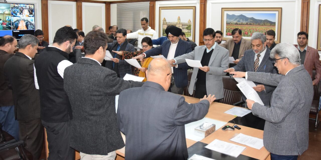 Chief Secretary administers oath to officers on 15th National Voters Day