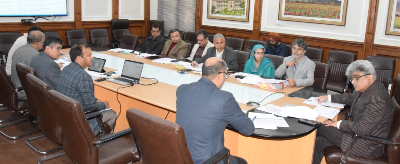 Chief Secretary reviews progress on major ongoing road projects in J&K