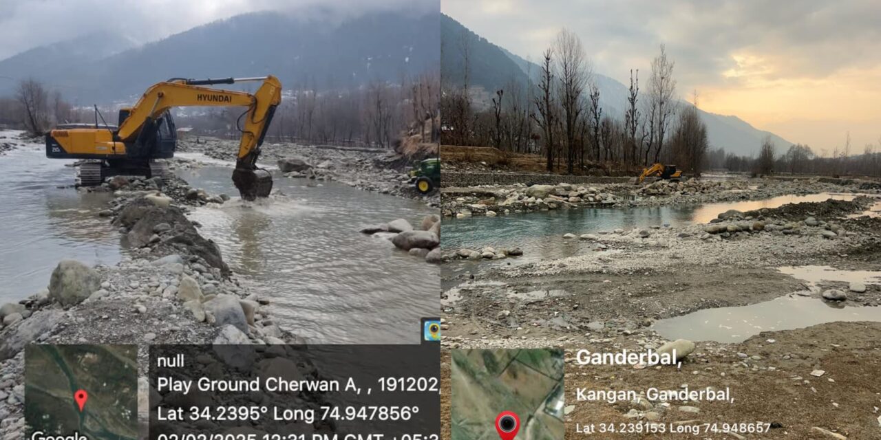 Geology and Mining Department Halts Work at Cherwan Kangan After Contractor Violates Norms