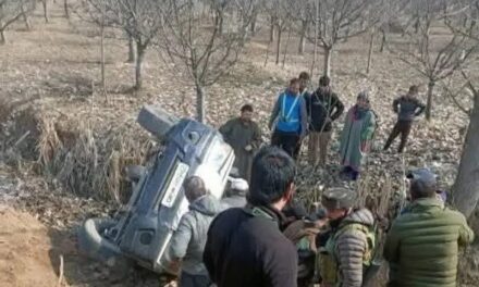 Three Cops Injured as Mehbooba Mufti’s Escort Vehicle Skids Off Road in Baramulla