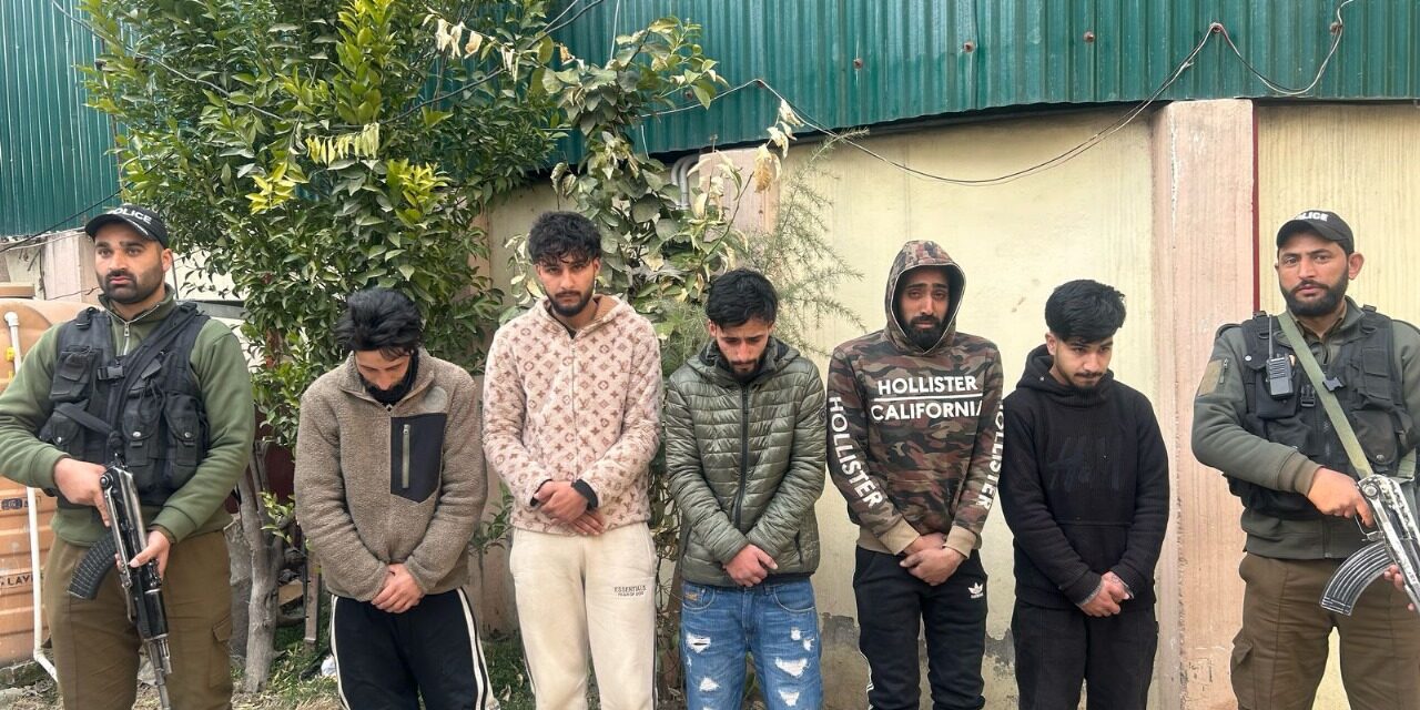 Five persons arrested for causing public disturbance in Srinagar: Police
