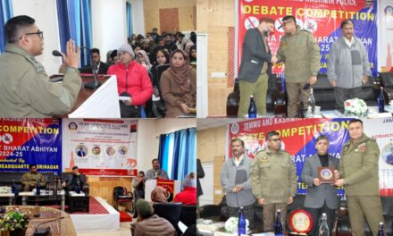 Range Police HQ Srinagar and CUK Tulmulla Join Hands for Debate on Drug Abuse under “Nasha Mukt Bharat Abhiyaan”