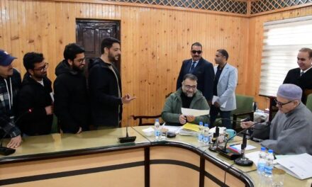 Ganderbal Press Association Delegation Led by President Ayaz Sofi Meets Chief Minister Omar Abdullah