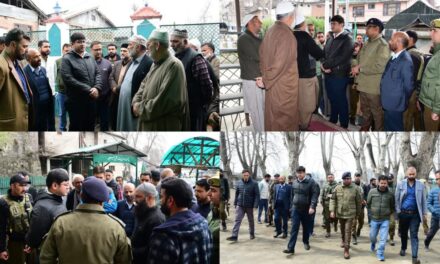 DC Ganderbal visits mosques, Shrines to review arrangements for upcoming festive days