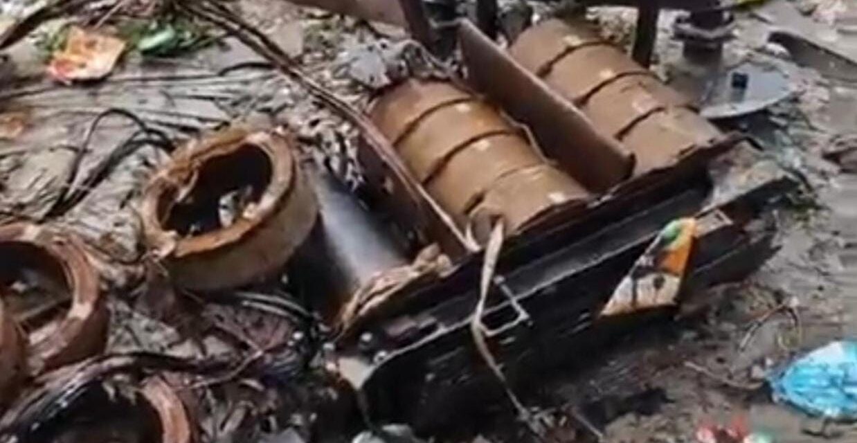 Electrical Transformer Damaged by Thieves in Bakshi Pora Noorbagh, Srinagar