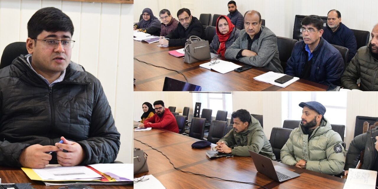 DC Ganderbal assess Aadhaar Saturation in DLAMC Meeting