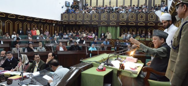 J&K Assembly zero hour dominated by public issues raised by MLAs