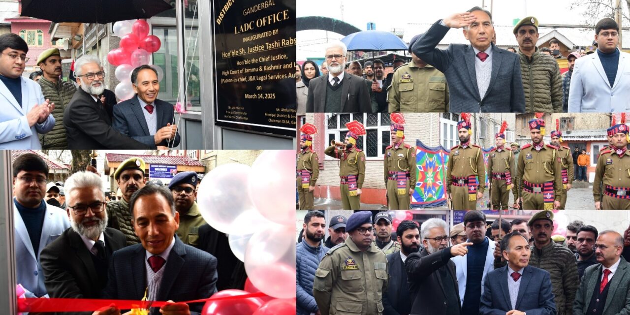 Hon’ble the Chief Justice, High Court of JK&L visits District court complex Ganderbal, took stock of measures concerning court management and infrastructure