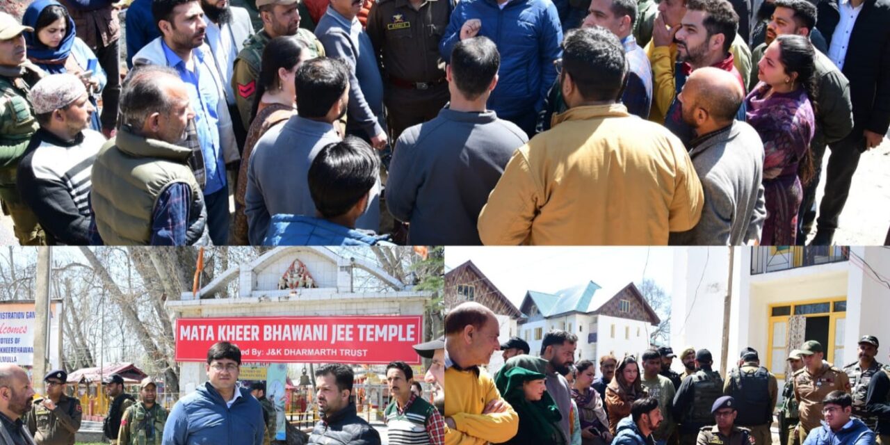 DC Ganderbal inspects facilities at Transit Camp Wandhama