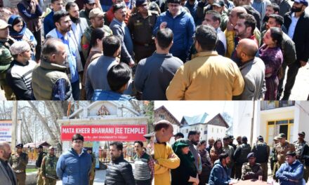 DC Ganderbal inspects facilities at Transit Camp Wandhama
