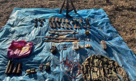 Security forces busted hideout in Poonch; huge cache of arms, explosives seized