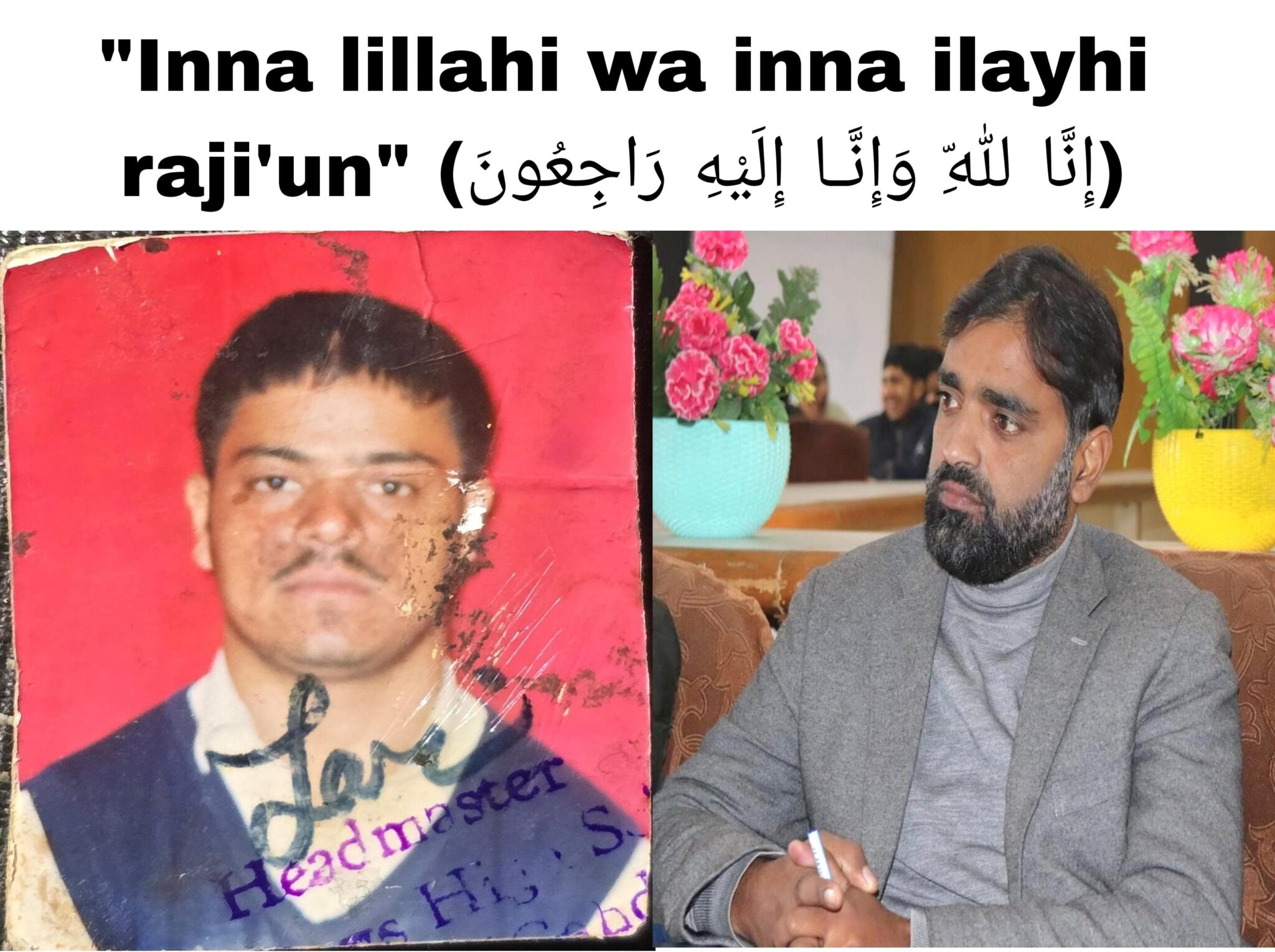 Bilal Bhat condolence the demise,Expresses solidarity with the bereaved family