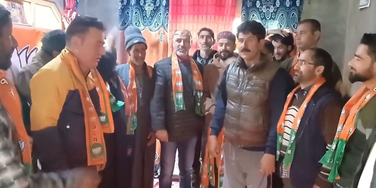 Wave of New Entrants in BJP Following Gh Hassan Rather’s Appointment as Ganderbal District President