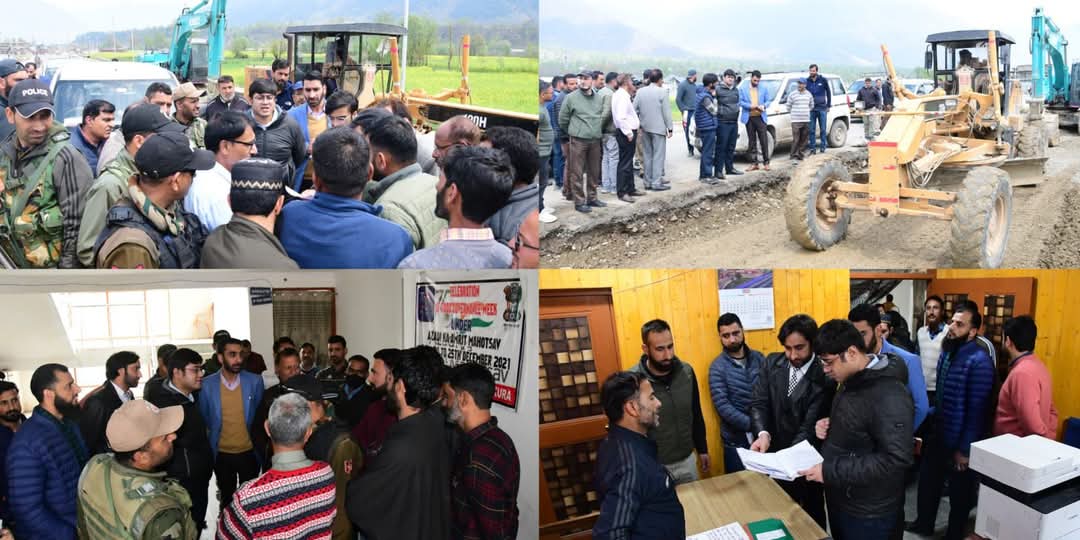 DC Ganderbal inspects Ring Road Project; Reviews functioning of Tehsil and BDO office Wakura