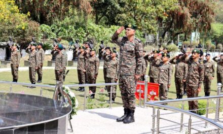Lieutenant General P K Mishra assumed command as new GOC of 16 Corps