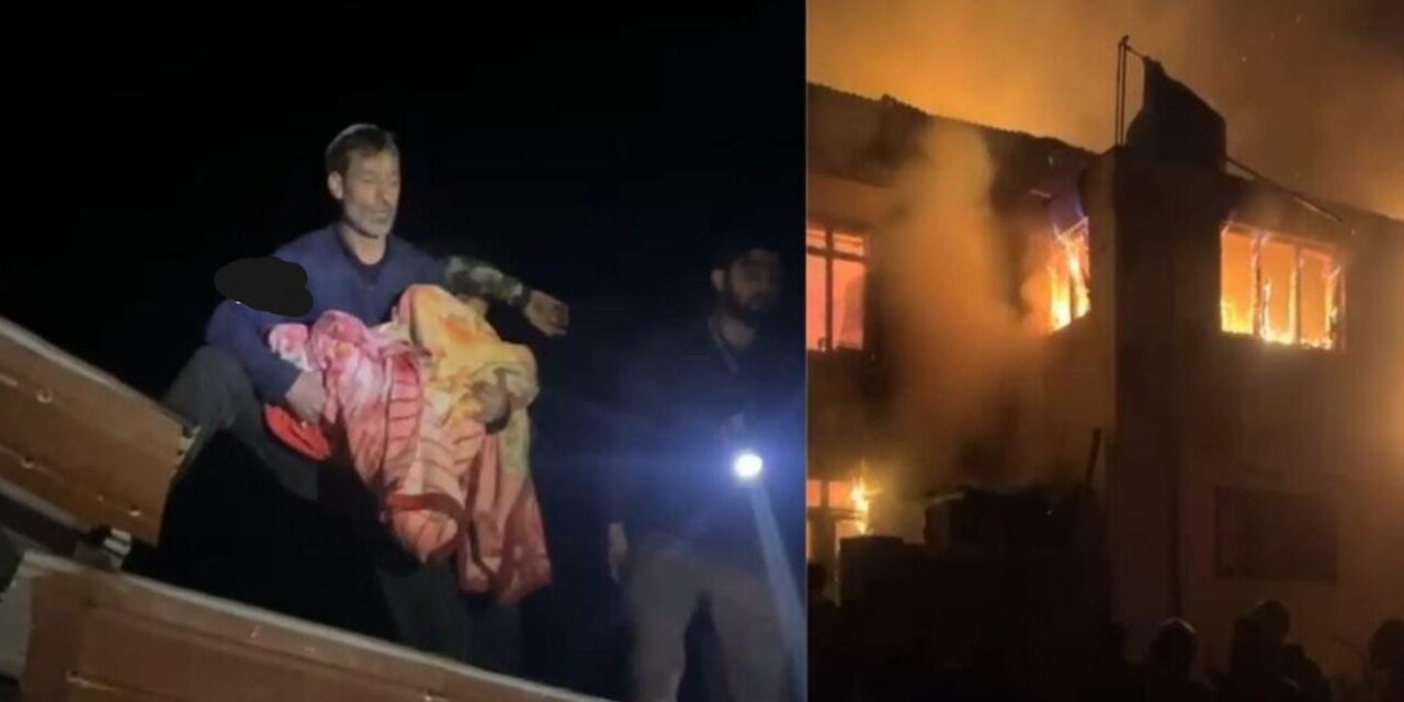 Student Charred to Death, Three Injured as Massive Fire Engulfs Shah-i-Hamdan Darul Uloom Tral