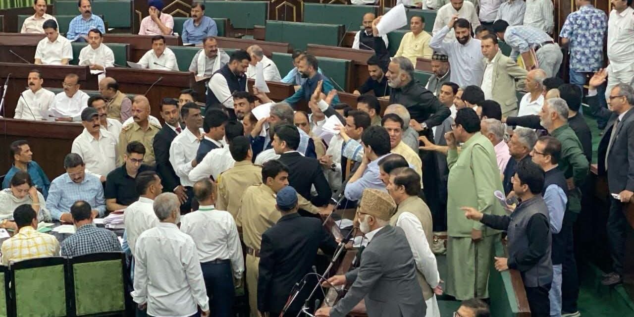 Speaker adjourns House after BJP legislators enter into well over rejection of adjournment motion on unemployment