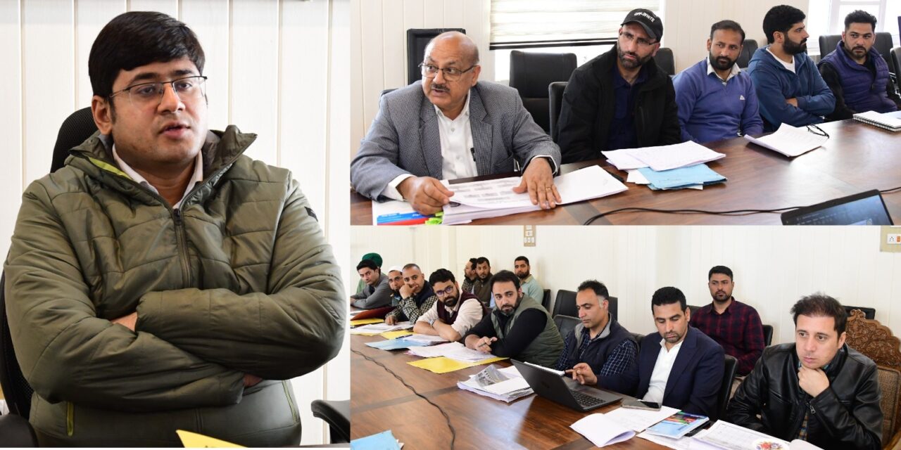 DC Ganderbal reviews functioning of Public Works Department