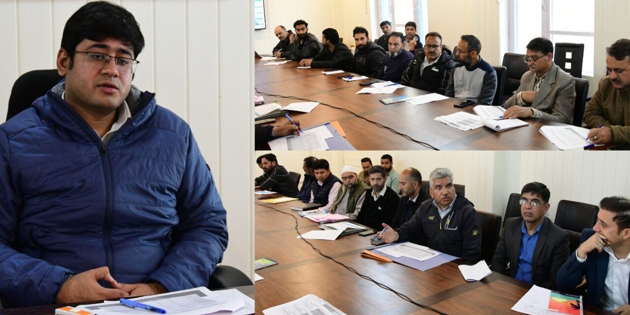 DC Ganderbal reviews progress of PM Surya Ghar Muft Bijli Yojana