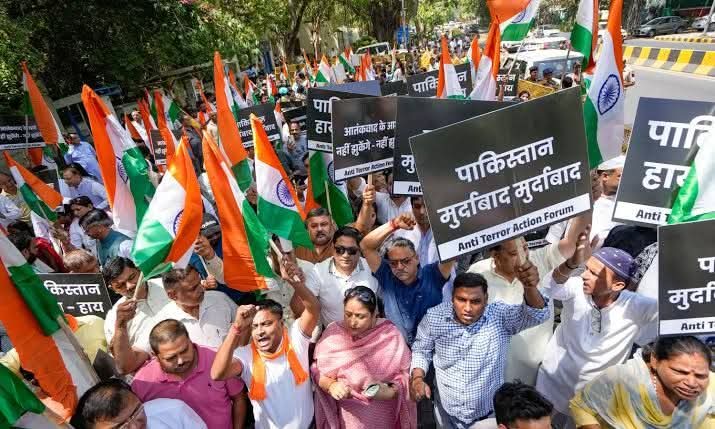 Pahalgam attack: Protest held near Pakistan High Commission in Delhi