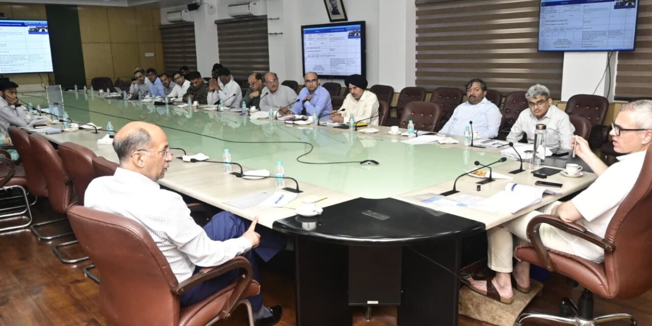 CM Omar Abdullah reviews progress of National Highway projects in J&K;Stresses timely execution, rehabilitation and strategic coordination
