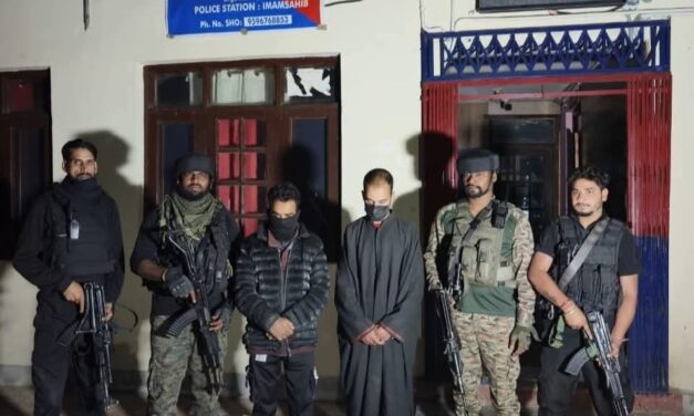 Two terrorist associates arrested with arms, ammunition in Shopian