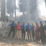 Forest Officials Successfully Douse Forest Fire in Kangan’s Akhal Forest Range