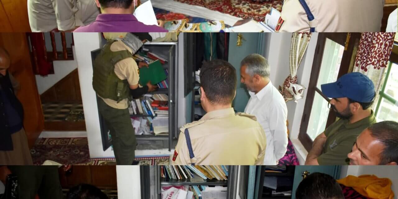 Sopore Police Conduct Search at JEI-Linked Individual’s Residence; Incriminating Material Seized