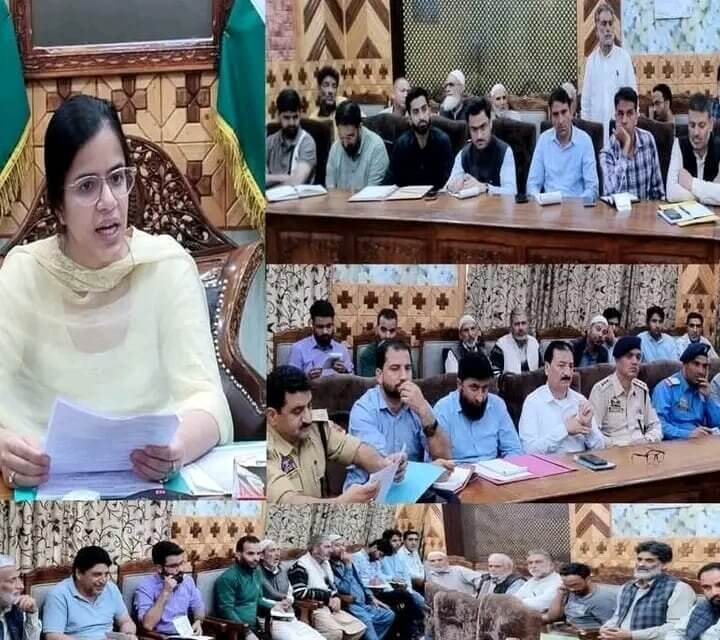 DC Kupwara reviews arrangements for celebration of Eid-Ul-Adha.