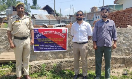 Police Attaches Property of Notorious Drug Peddler Under NDPS Act Handwara