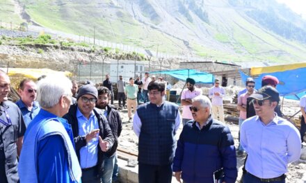 Lieutenant Governor conducts on-site inspection of Shri Amarnath Ji Shrine Board’s Yatri Niwas at Baltal