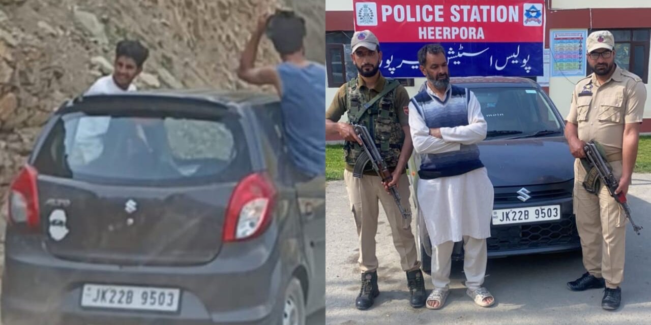 Four Booked For Reckless Driving on Mughal Road, Vehicle Seized