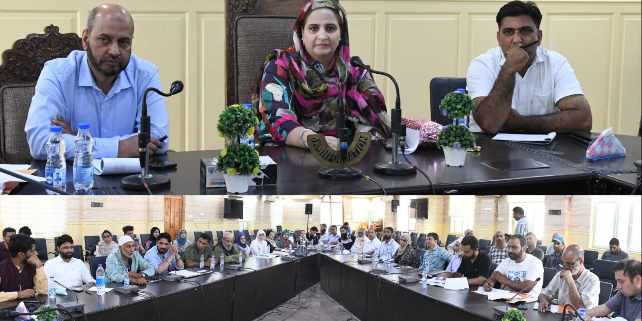 DDC Chairperson Ganderbal chairs preparatory meeting on Plan Formation for FY 2025-26