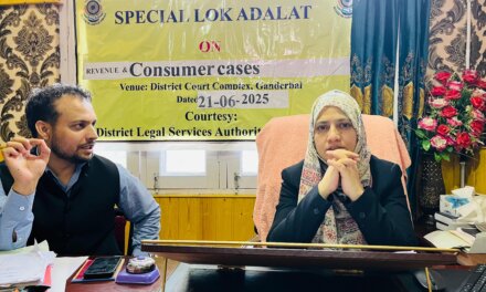 Special Lok-Adalat for Revenue & Consumer Cases held at Ganderbal.