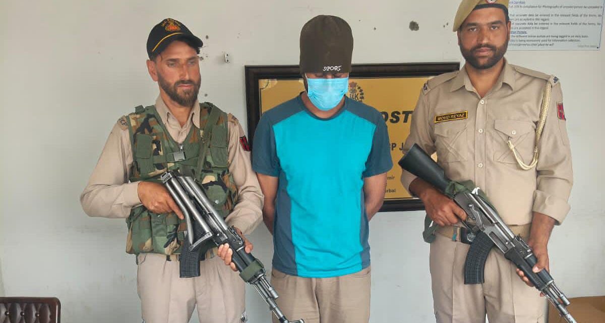 Drug Peddler Arrested in Ganderbal, Contraband Seized