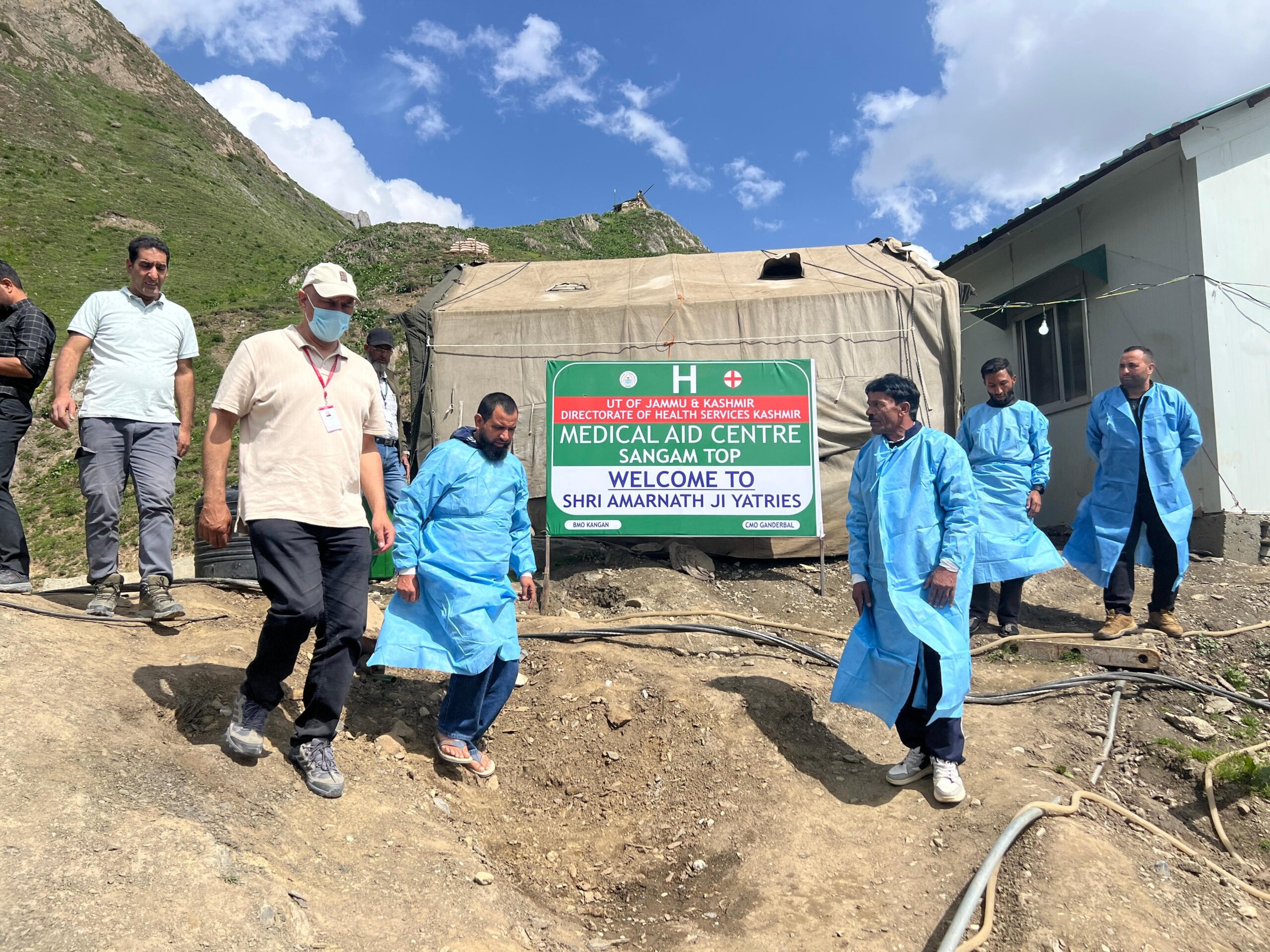 Director Health Services Kashmir conducts detailed Inspection of health facilities till Holy Cave