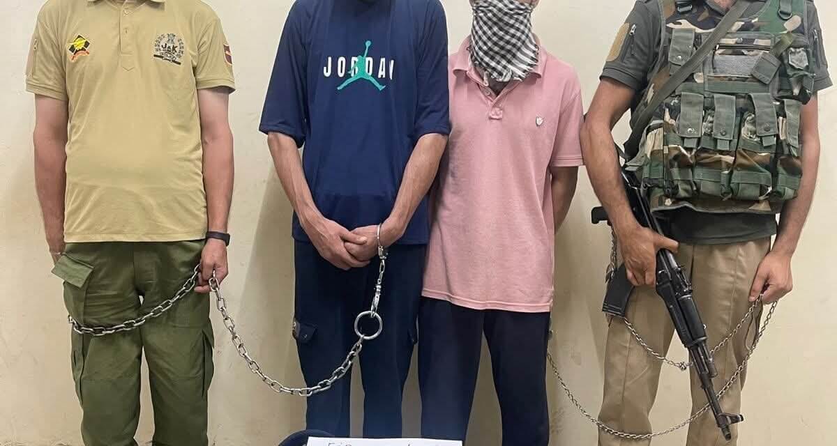 2 Militants associates arrested in Tral; explosive substance & ammunition recovered