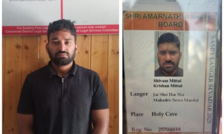 Ganderbal Police Nab Fake Yatra Card Holder at Baltal, FIR Registered