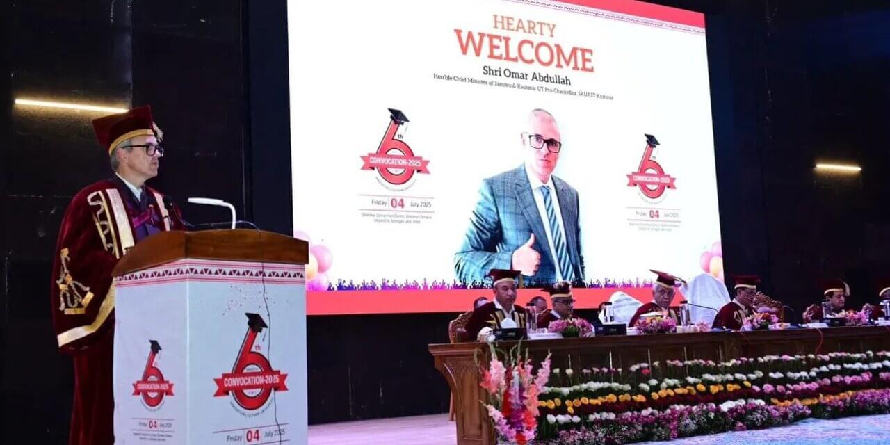 J&K’s future lies in hands of young scientists: CM Omar at SKAUST-K Convocation