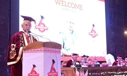 HADP improving income of 13 lakh farmer families in Kashmir: LG Sinha at 6th SKUAST-K Convocation