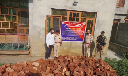 Srinagar Police Continues Crackdown on Drug Peddlers : Attaches Property Worth ₹ 1.5 Crores Under the NDPS Act