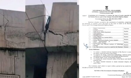 Govt Orders Probe into Cracks on Bemina Flyover