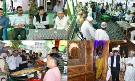 DC Ganderbal inspects arrangements for Annual Urs of Hazrat Qamaruddin Bukhari (RA) at Saloora