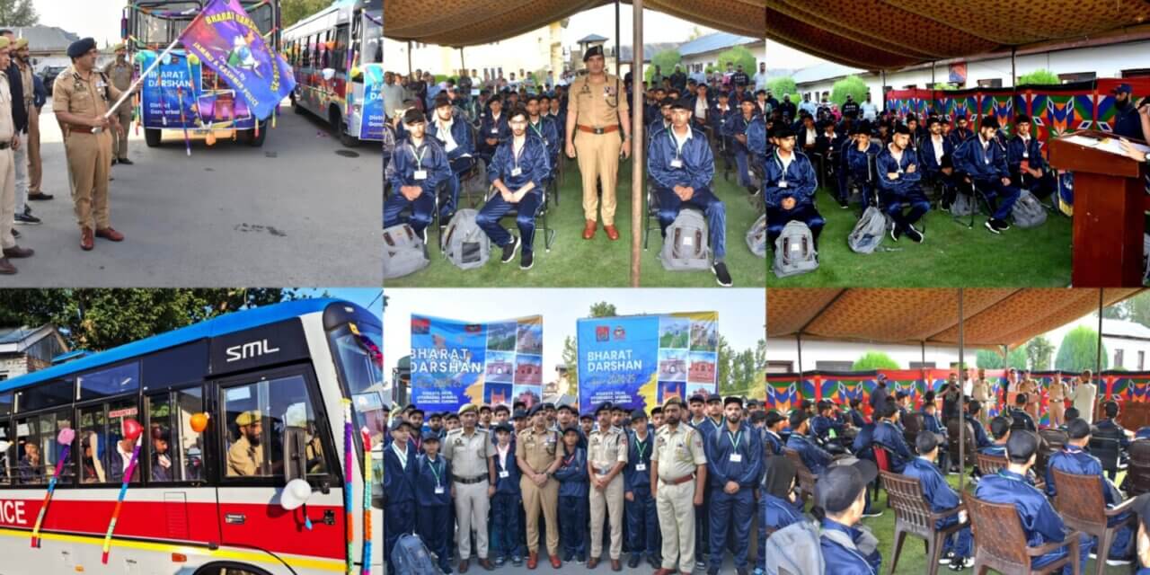 SSP Ganderbal Flags Off 85 Students for Bharat Darshan Tour