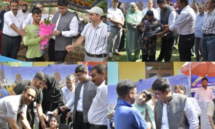 DC Ganderbal Presides over Distribution Camp for Children with Special Needs